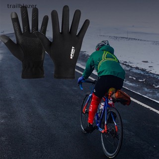 Găng Tay Chạy Bộ Đạp Xe Mùa Đông Chống Nước Có Thể Chạm Màn Hình Cảm Ứng Giữ Ấm Cho Nam Nữ Mới