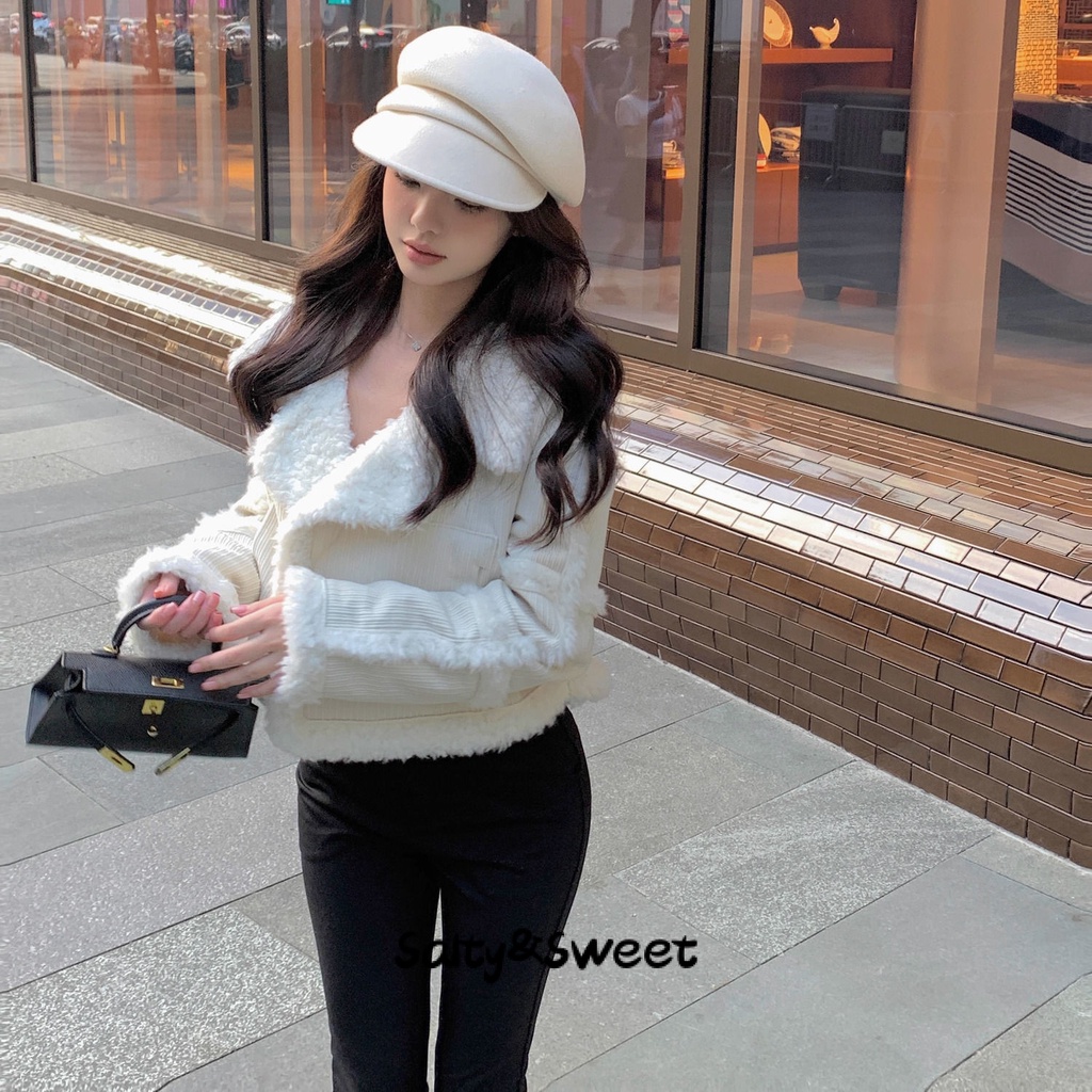 Salty&Sweet store áo khoác dù áo khoác bomber Sôi động Chất lượng cao Phong cách casual WJK23C02PC 49Z231205