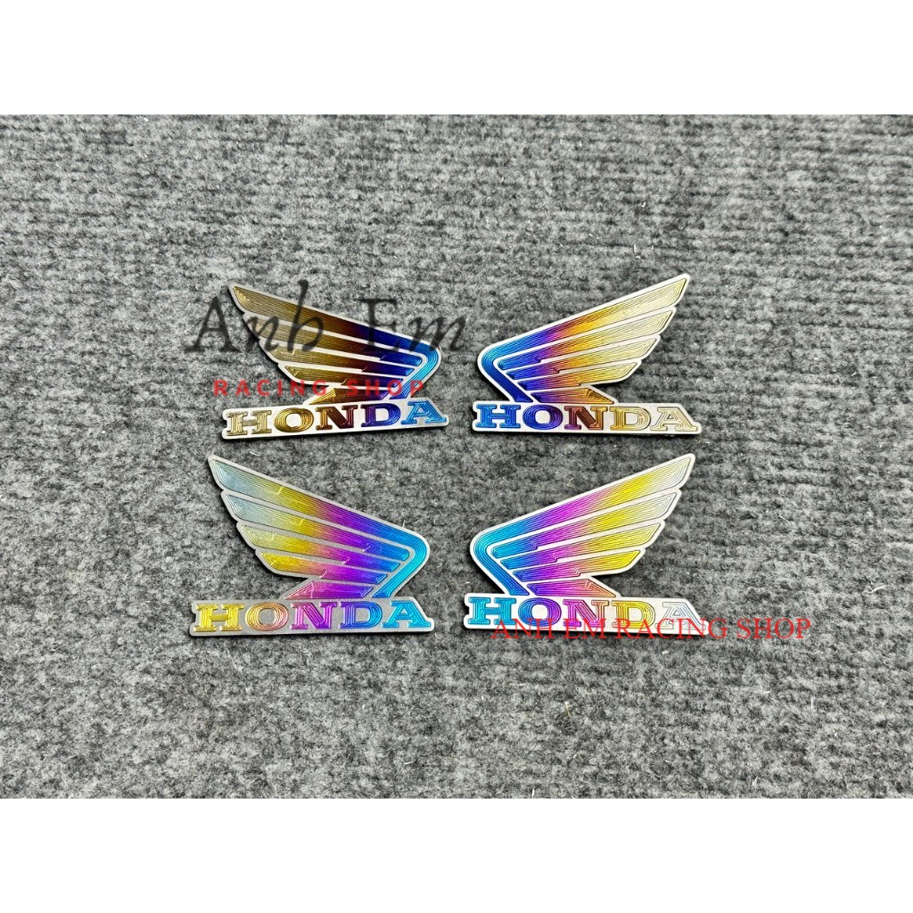 BỘ TEM TITAN CÁNH CHIM HONDA LỚN SỬ DỤNG DÁN TRANG TRÍ XE ĐẸP MẮT