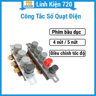 Bộ công tắc số quạt 4 nút/5 nút loại bầu dục cho quạt cây, quạt bàn