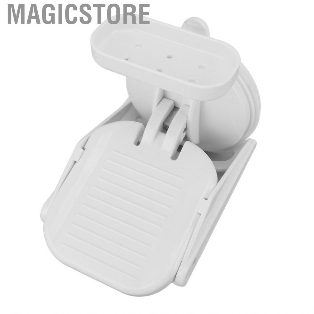 Magicstore Shower Foot Rest with Suction Cup Leg Assist Drill Free Anti Slip Wall Mounted Plastic Bathroom Pedal for Women Home