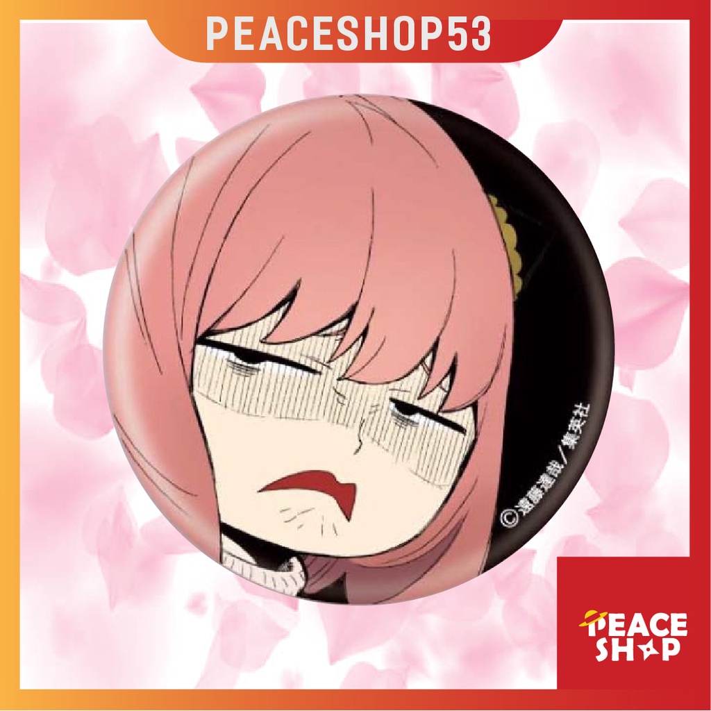 Huy hiệu Spy x Family Anya Lấp Lánh Huy Hiệu Anime Spy x Family Phụ Kiện Anime Manga Ver 3 HH07