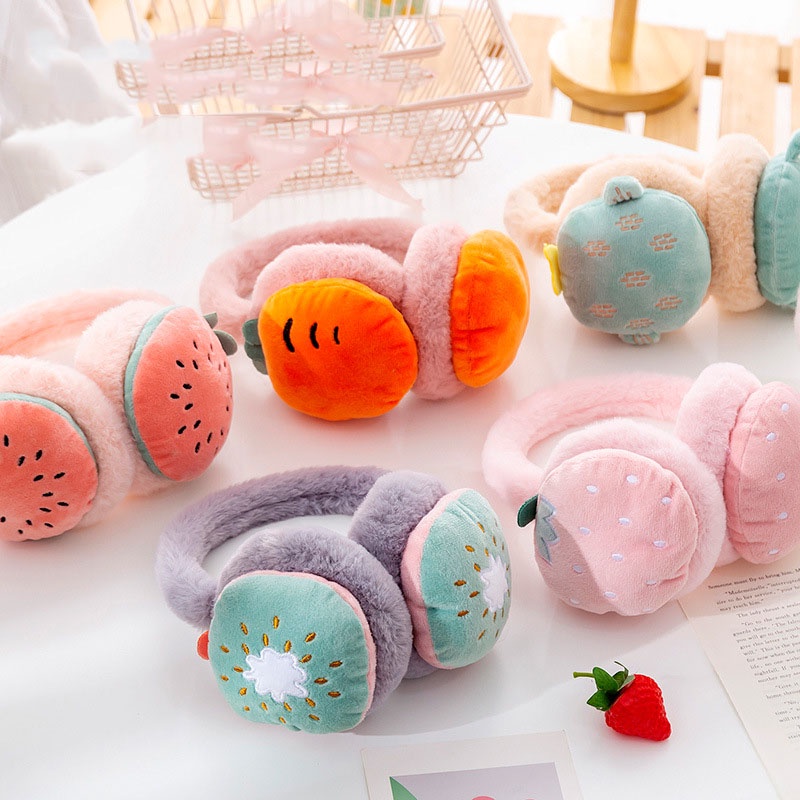 Bịt tai giữ ấm mùa đông hình hoa quả dễ thương YR