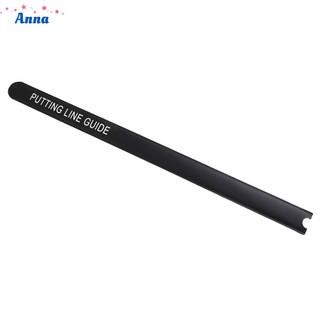 【Anna】Golf Putter Ruler Aid Putting Alignment Rail Black/Silver Golf Practice