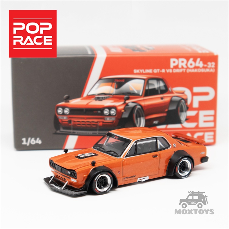 Pop race Mô Hình Xe Ô Tô skyline gt-r v8 Tỉ Lệ 1: 64 Cao Cấp