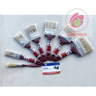 Cọ quét thanh bình sơn dầu và sơn nước cán nhựa nâu lông tổng hợp