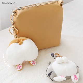 Móc Khóa Hình Mông Mèo corgi Lợn Nhồi Bông Dễ Thương