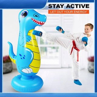 Túi đấm bốc bơm hơi 47 inch hình khủng long dành cho trẻ em
