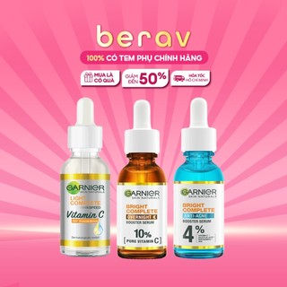 Tinh Chất Dưỡng Giảm Mụn/Sáng Da/Ngừa Thâm Garnier Bright Complete Anti-Acne/Vitamin C/Overnight 30ml