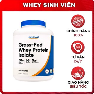 Nutricost Grass Fed Whey Protein Isolate Bổ Sung Whey Sạch 5Lbs - tại Whey Sinh Viên Hải Phòng