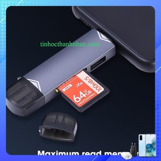 Đầu đọc thẻ nhớ 6 trong sd micro sd otg usb 3.0 sang type c micro usb