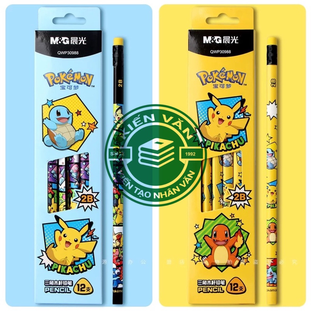 Bút Chì Gỗ 2B Pokemon - M&G