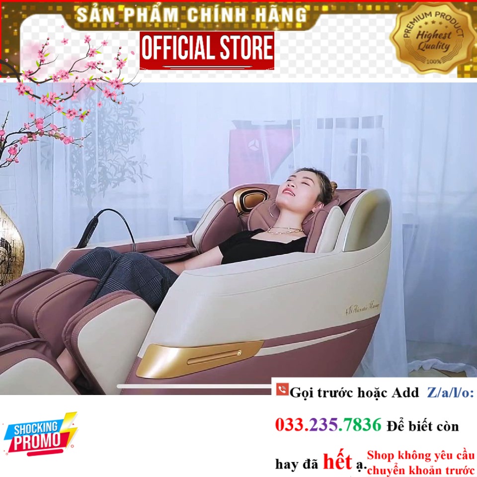 Ghế Massage Okinawa OS 950, công nghệ 4D P&G