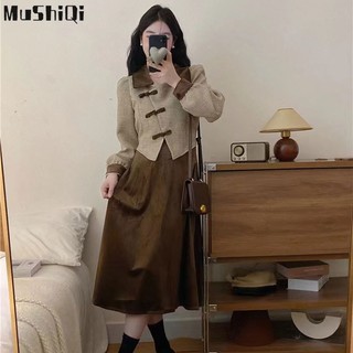 Đầm Dáng Chữ A Thiết Kế Mới Thời Trang Theo Phong Cách Trung Hoa Cho Nữ