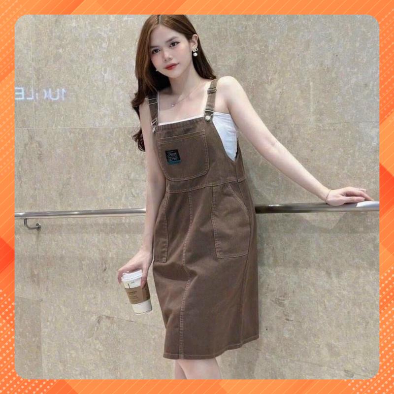 Chân váy YẾM Kaki Freesize PHỐI TÚI
