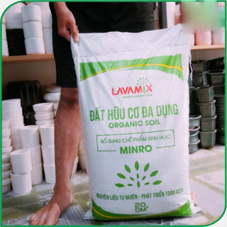 [HOẢ TỐC -HCM] Đất Trồng Cây Lavamix (bao 20dm ~ 10kg) - Đất hữu cơ đa dụng trồng rau củ quả - h2t farm
