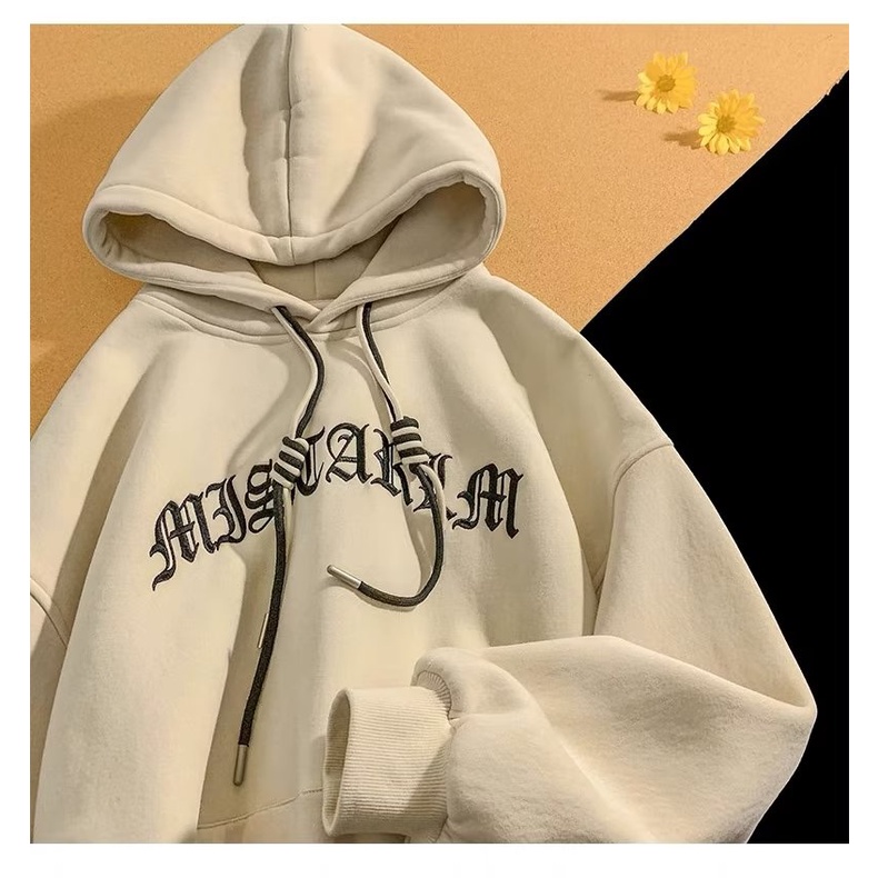 Áo hoodie In Chữ Phong Cách hip hop Đường Phố Hàn Quốc Thời Trang Mùa Đông Dành Cho Nam m-5xl