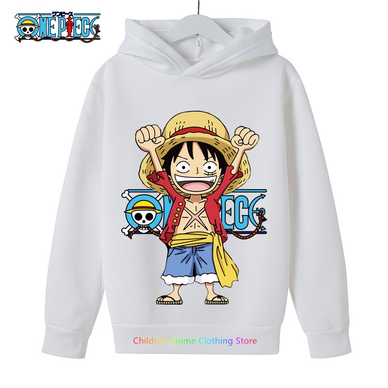 Áo hoodie In Hình luffy one piece Thời Trang Mùa Thu 2023 Dành Cho Trẻ Em
