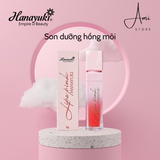 Son dưỡng Lips Pink - Son Dưỡng Hanayuki , Đoàn Di Băng Hồng Môi, Mờ Thâm Căng Mọng