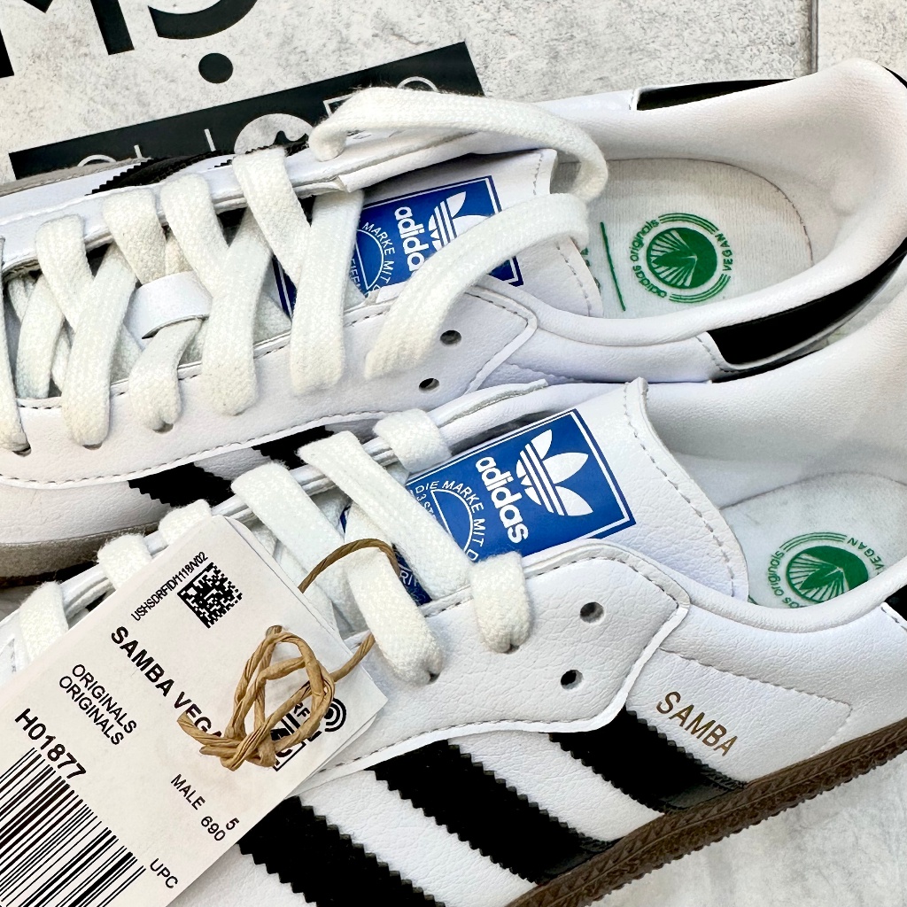 Giày ADIDAS SAMBA VEGAN - WHITE GUM - *LƯỠI GÀ NGẮN* - CODE: FW2427