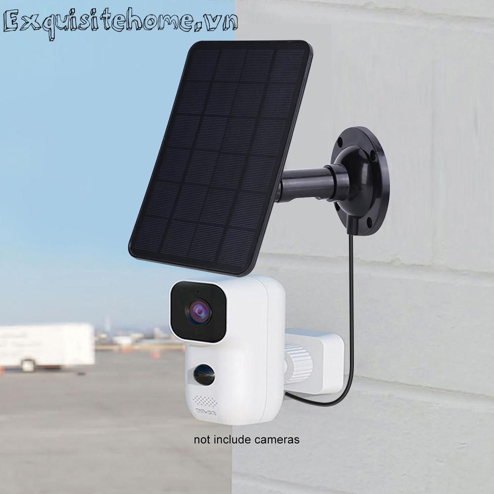 Tấm Sạc Pin Năng Lượng Mặt Trời 5v 20w Dành Cho camera An Ninh Ngoài Trời