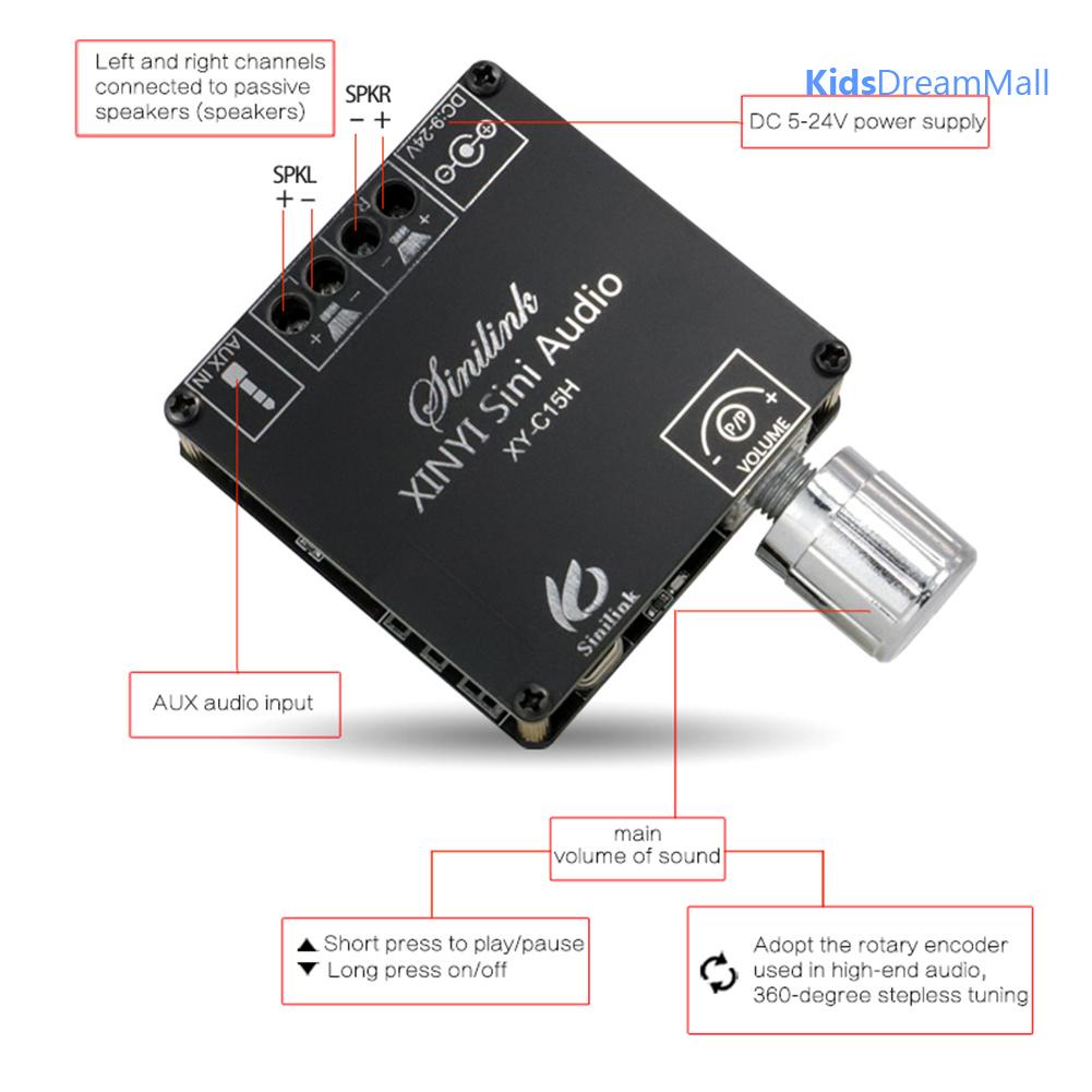 Bảng Mạch Khuếch Đại Âm Thanh bluetooth xy-c15h 20wx2