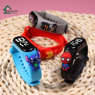 Đồng Hồ Thể Thao Điện Tử led 50 Phong Cách Nhân Vật Hoạt Hình pikachu Chống Nước Cho Trẻ Em Đi Học