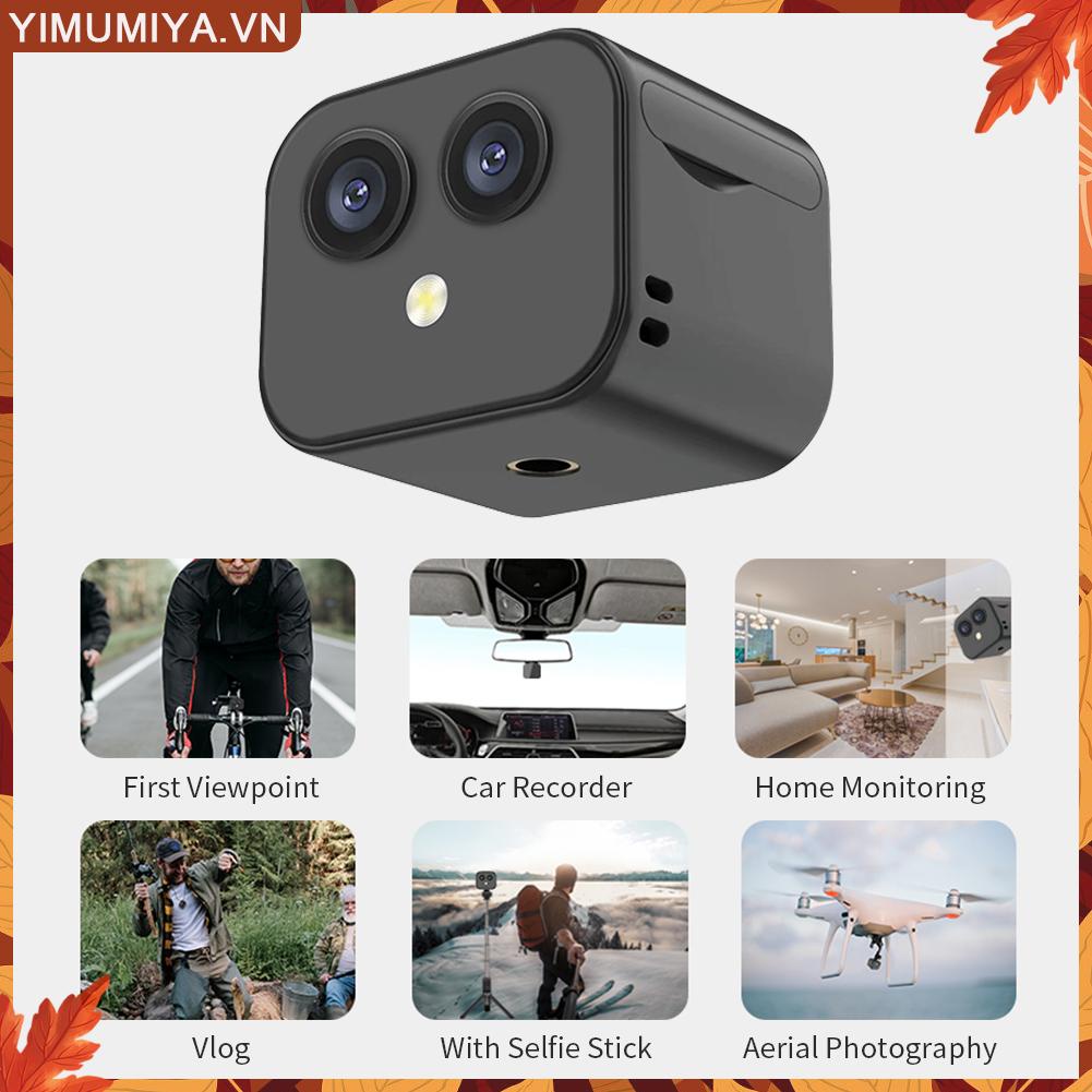 ☼Yimumiya ☼ Máy Quay Phim 4k hd Có Thể Sạc Lại Bằng Cổng usb Cho Nhà Ở / Văn Phòng