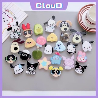 Giá Đỡ Điện Thoại Hình Cún Cưng / Hoa tulip / Ngôi Sao Đính Đá Đáng Yêu Thời Trang Có Thể Gập Lại Thông Dụng