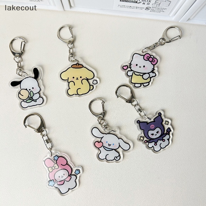 Lat anime kuromi Móc Khóa Hình hello kitty my melody cinnamoroll kawaii Dễ Thương Trang Trí Ba Lô