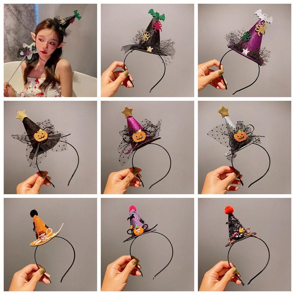 HEALMEYOU Băng Đô Lưới Hóa Trang halloween Hình Người Nhện / Dơi / Đầu Lâu Vui Nhộn