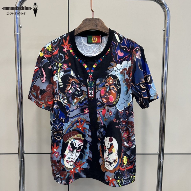 Áo Thun Tay Ngắn In Hình Xăm 3d Phong Cách harajuku Nhật Bản Thời Trang f02