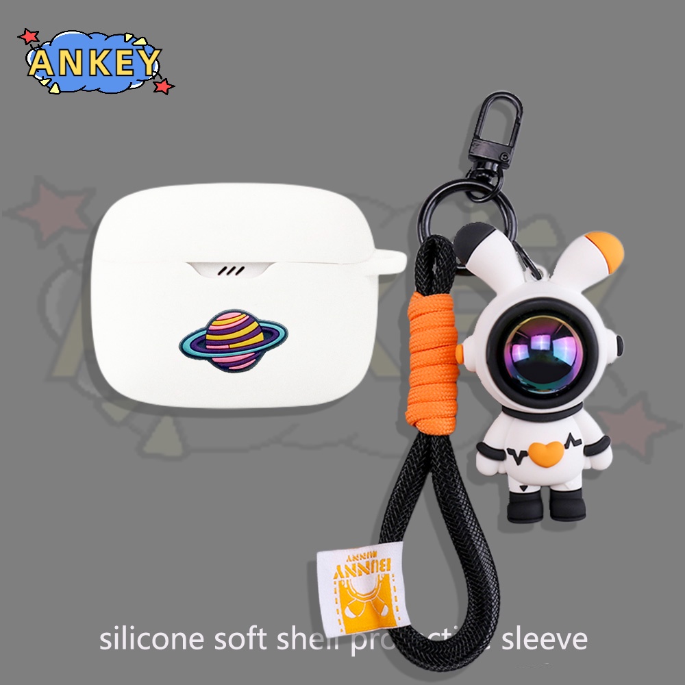 Case For Edifier TWS1 Pro 2 W220T W240TN Earphone Silicone Case Cute Astronaut Earbuds Waterproof Shockproof Soft Protective Headphone Cover Headset Skin with Hook