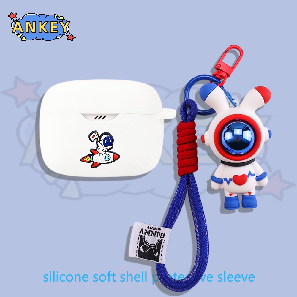 Case For Edifier TWS1 Pro 2 W220T W240TN Earphone Silicone Case Cute Astronaut Earbuds Waterproof Shockproof Soft Protective Headphone Cover Headset Skin with Hook