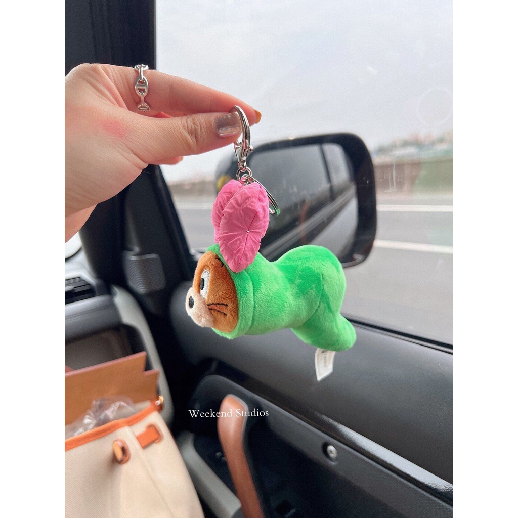 Móc Khóa Hình Mèo Và Chuột Nhồi Bông Đáng Yêu