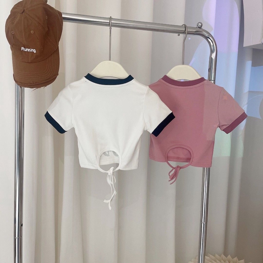 Áo Thun Tay Ngắn In Họa Tiết Hoạt Hình Phong Cách Hàn Quốc Thời Trang Mùa Hè 2023 Cho Bé Gái