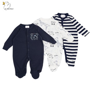  Set 3 Body liền tất Little Duck cho bé trai bé gái sơ sinh 