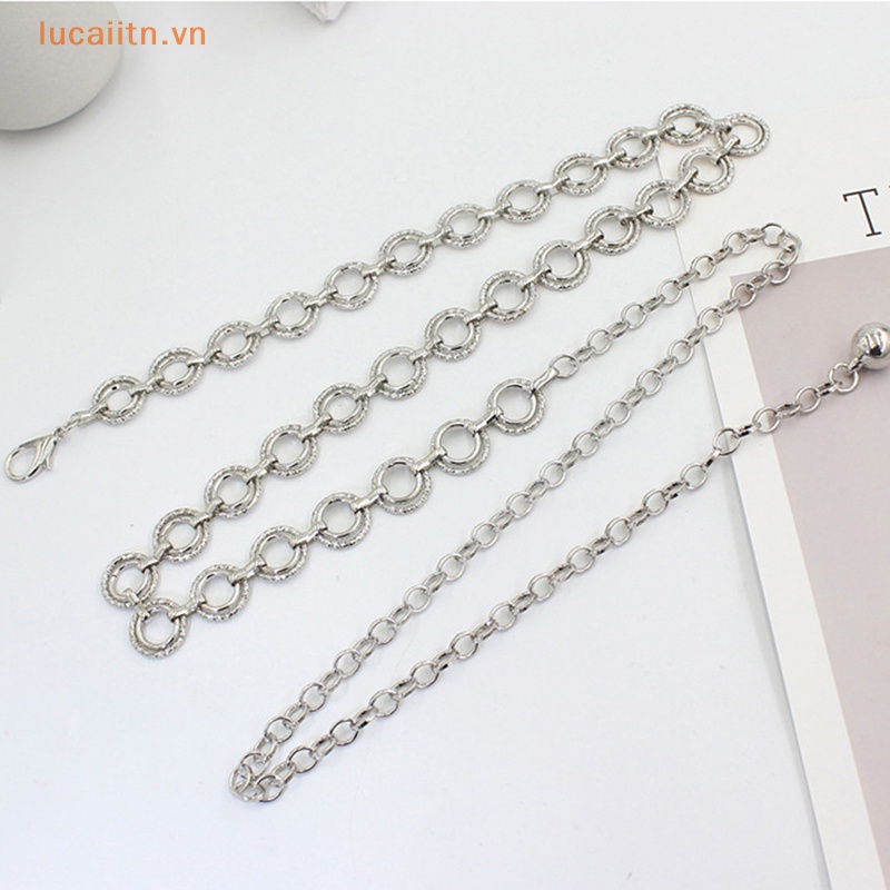 Thắt Lưng Dây Xích Kim Loại Mỏng Có Thể Điều Chỉnh Thời Trang Cho Nữ vn