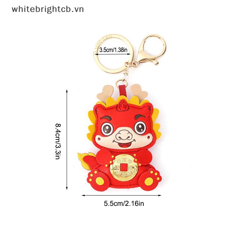 / / Cny Trang Trí 2024 / / Ốp Điện Thoại Da Đựng Tiền Xu May Mắn Hình Rồng Hoạt Hình Trung Hoa Đáng Yêu Bằng Đồng Làm Quà Tặng Xe Hơi