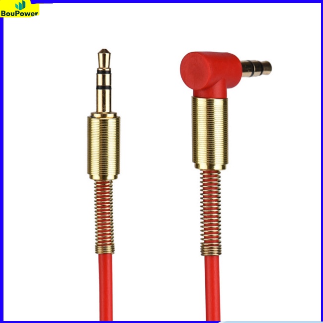 Dây Cáp Âm Thanh Pe Đầu Cắm 3.5mm Sang Đầu Cắm 90 Độ° Dây Cáp Âm Thanh aux 1m / 3.28 inch Dài 1m