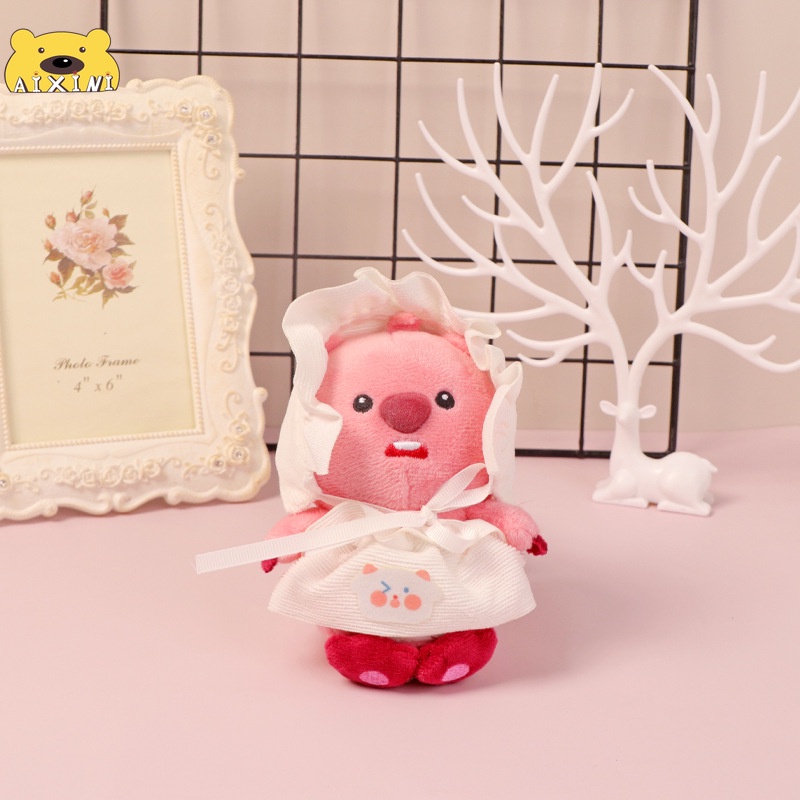 Móc Khóa Hình Thú Nhồi Bông 15cm Dễ Thương