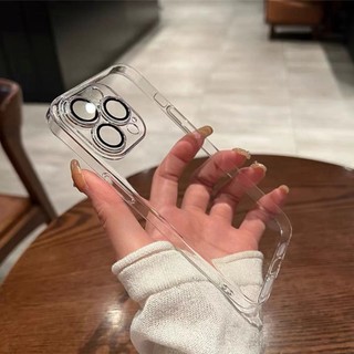 Toàn Bộ Ốp Điện Thoại Trong Suốt Có Túi Khí Chống Sốc Bảo Vệ Ống Kính Máy Ảnh Cho iphone14 pro max 13 12 11 pro max x xs xr xsmax