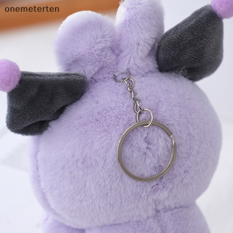 Rten kawaii sanrios Thỏ cinnamoroll Nhồi Bông Mềm Mại Có Móc Khóa Trang Trí Túi Xách