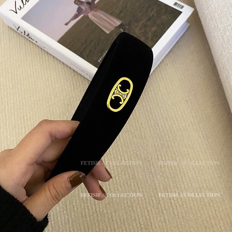 Băng Đô Nhung Đen Phong Cách Hàn Quốc Cho Nữ