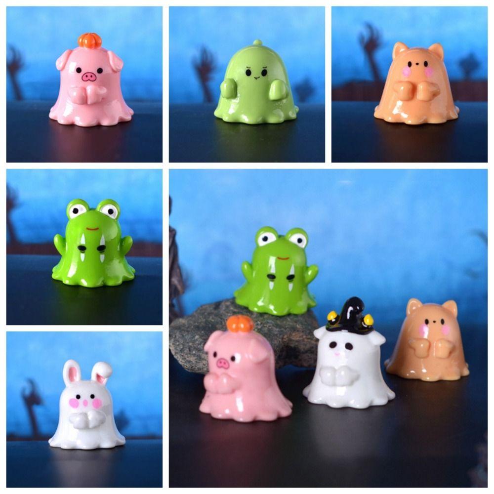 Mmluck Tượng Nhỏ Hình Con Heo Ma Thỏ Ma Trang Trí halloween Vui Nhộn