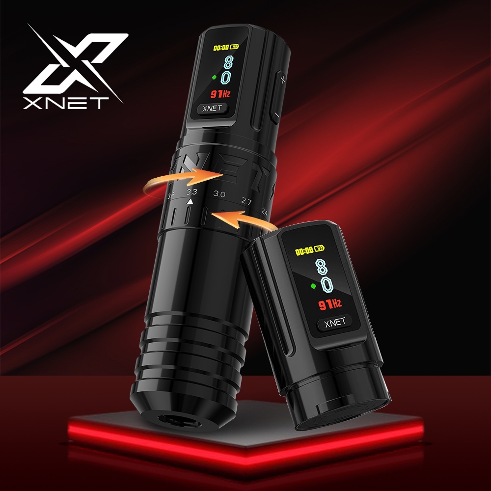 Xnet Máy Xăm Không Dây Chuyên Nghiệp Có Thể Điều Chỉnh Pin 2.4-4.2mm