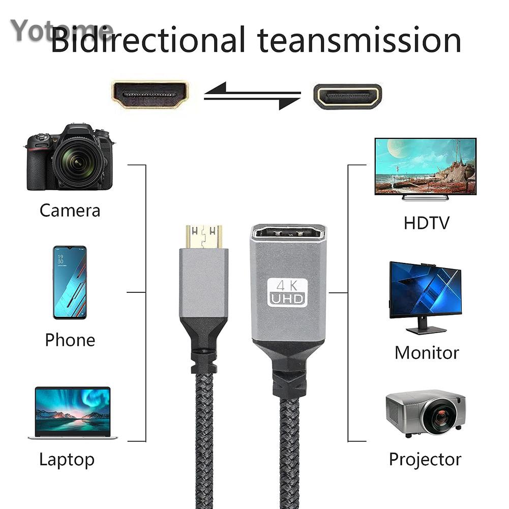 Cáp ChuyểN ĐổI mini hdmi 20cm 4k @ 60hz Chuyên DụNg