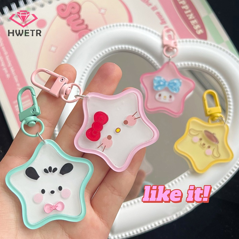 Móc Chìa Khóa Bằng acrylic Hình Ngôi Sao sanrio Dễ Thương Mới