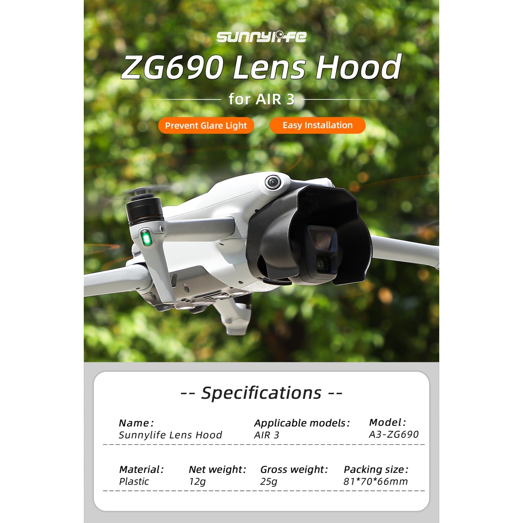 Drone Nắp Che Nắng Chống Lóa Cho dji air 3 dji air 3