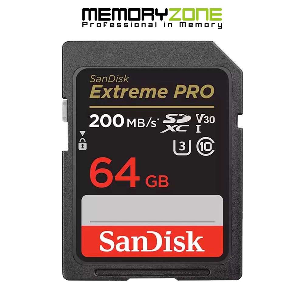 Thẻ nhớ SDXC SanDisk Extreme Pro U3 V30 64GB 200MB/s SDSDXXU-064G-GN4IN